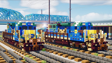 Minecraft CSX GP38-2 GP40-2 Train Tutorial