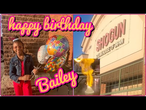 Happy Birthday Bailey | Shogun Japanese Steakhouse  #birthdaygirl #whatsfordinner #familyvlogs