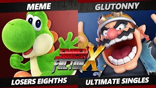 Smash Factor X Top 8 - Glutonny (Wario) Vs. Meme (Yoshi) Smash Ultimate - SSBU