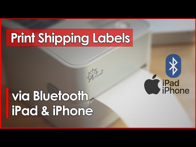 hypotese Fortov justering How to print shipping label to label printer via Bluetooth connection from  iPhone iPad iOS wireless - YouTube
