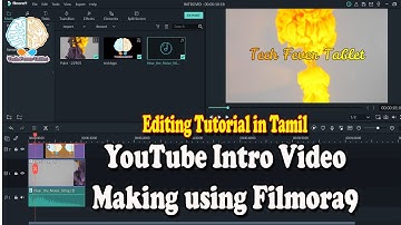 Making YouTube Intro Video with Audio using Filmora9 in Tamil | 100% Free from Copyright 2020