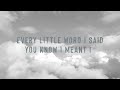 Kodaline - "We Were Only Young" (Instrumental Lyric Video)