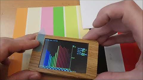 µ-Spec MkII: Reflection coefficient of color samples - Spectroscope UVA-NIR (AS7265x)