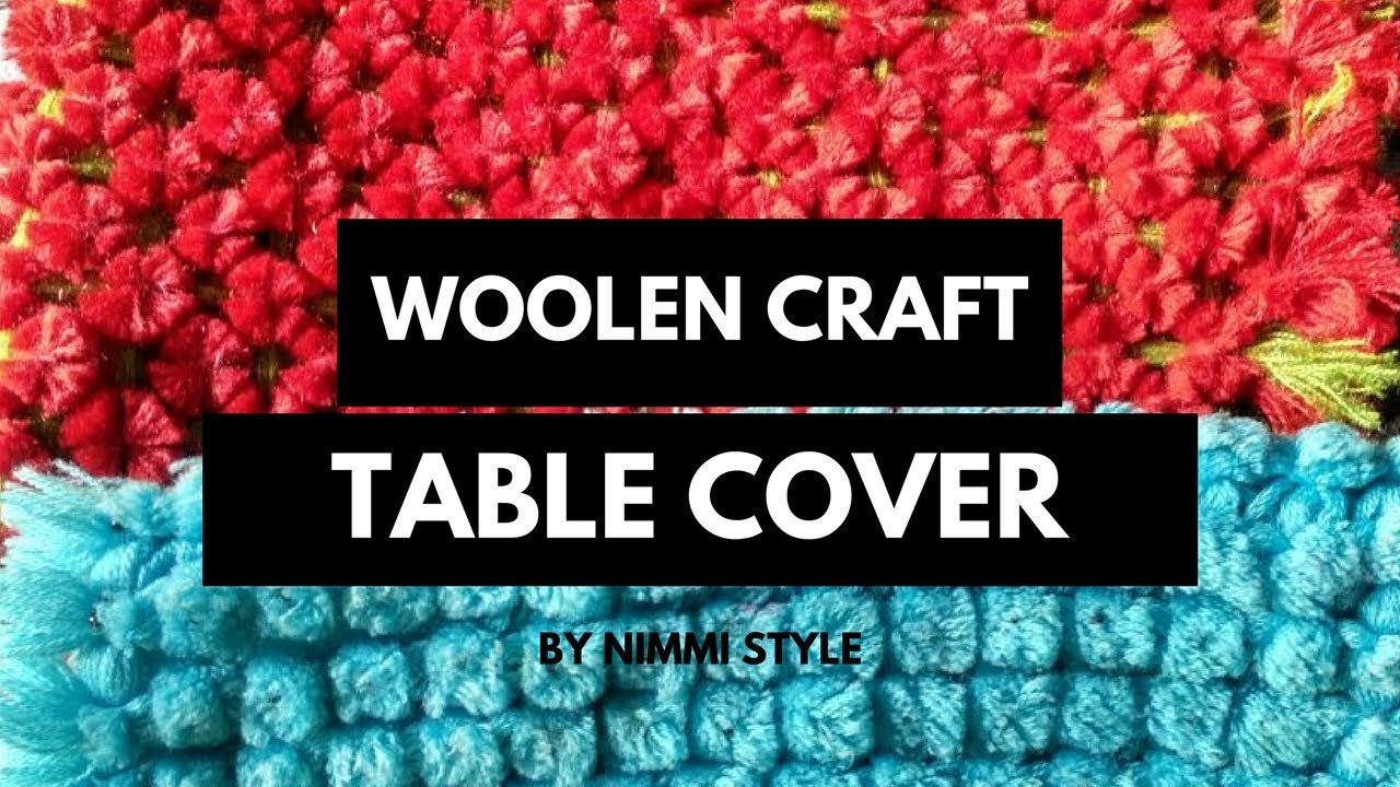 Woolen Craft Table Cover YouTube