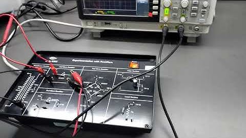 Half Wave Rectifier Experiment on Rectifier Experimentation kit