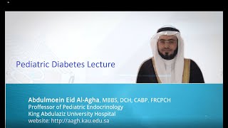 Pediatric diabetes lecture