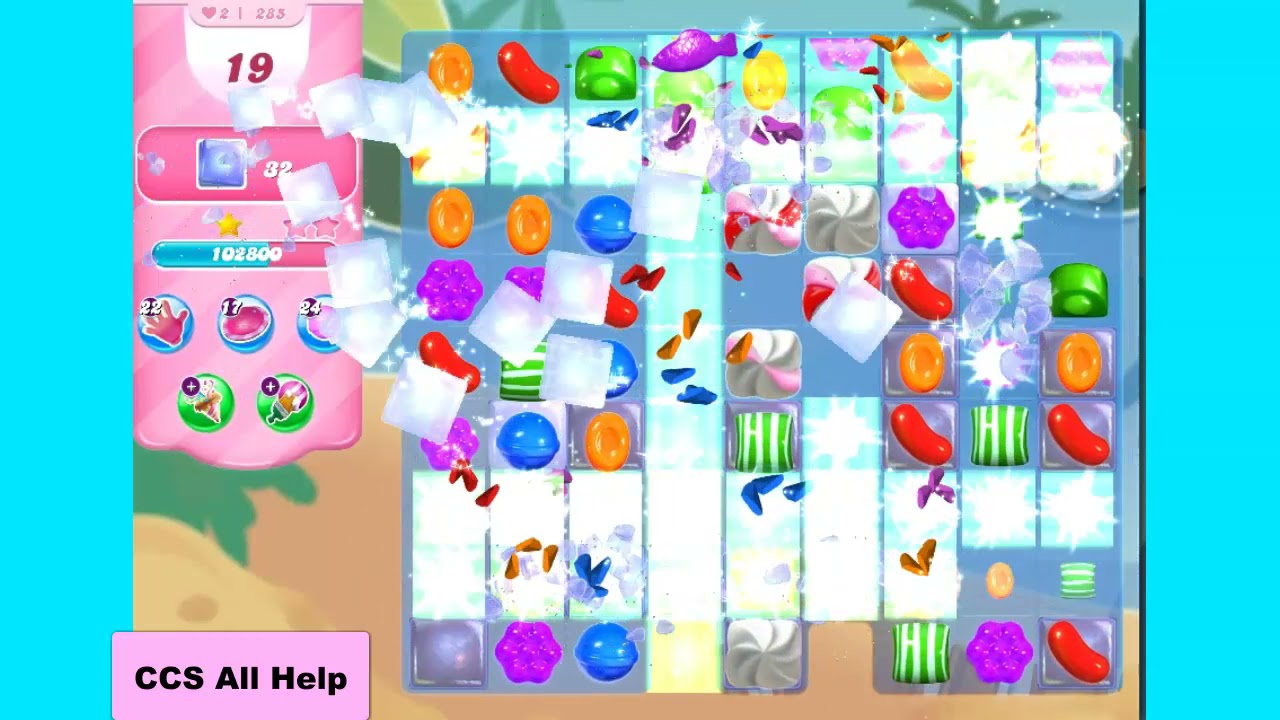Candy Crush Saga Level 285 New NO BOOSTERS Cookie - YouTube