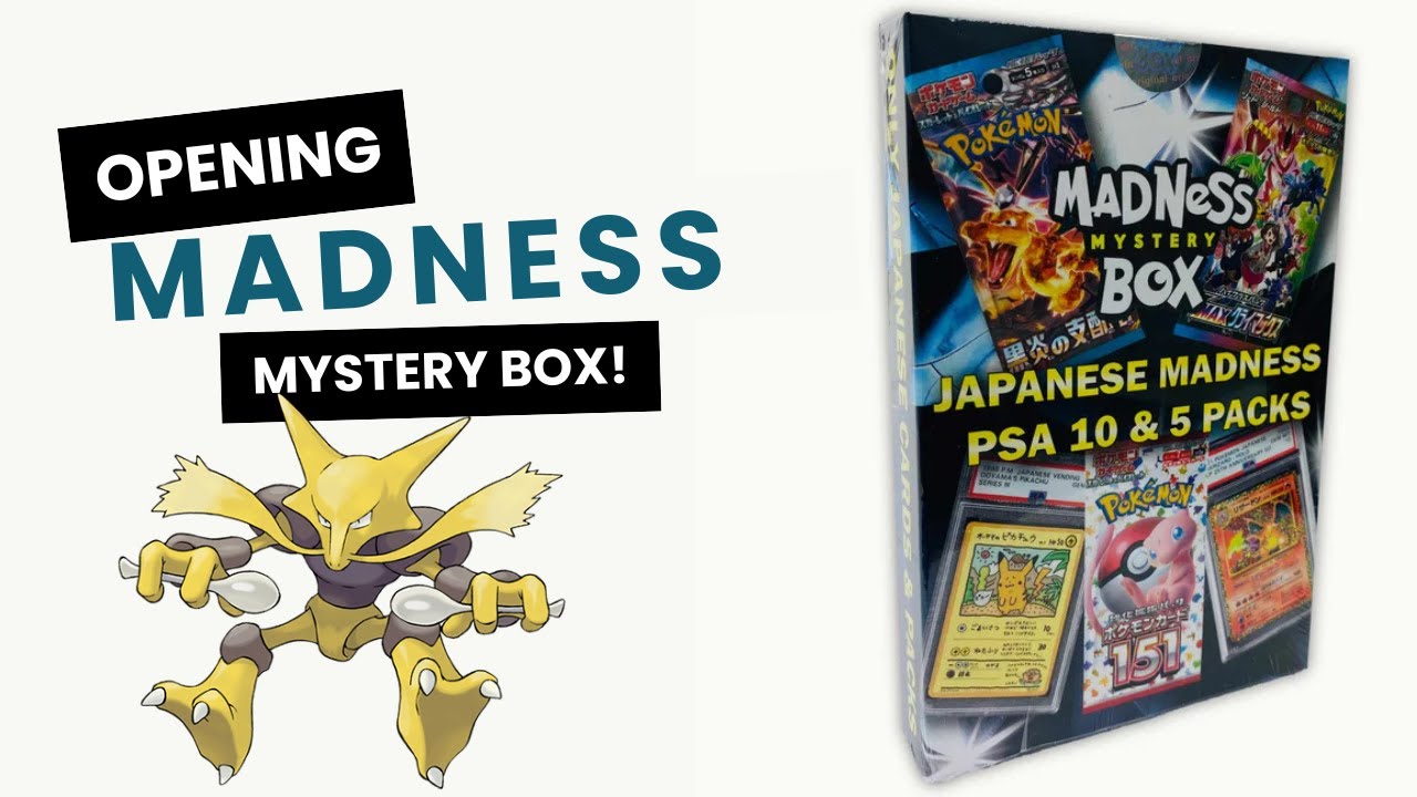 Opening a MADNESS Mystery Box: PSA 10 + 5 Japanese Packs! - YouTube