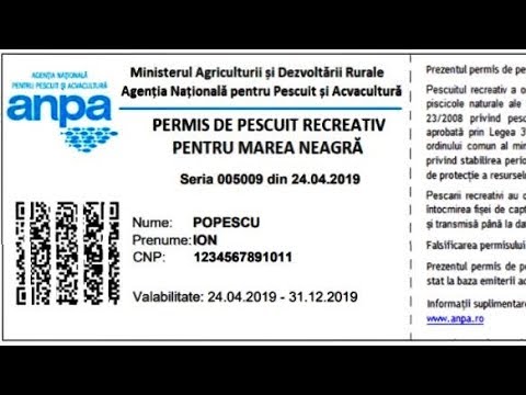 PERMIS DE PESCUIT ANPA 2020 CUM SA IL OBTINETI ONLINE - YouTube