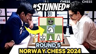 Praggnanandhaa OUTPLAYED Fabiano Caruana in a WILD ENDGAME | NORWAY CHESS 2024 - R5