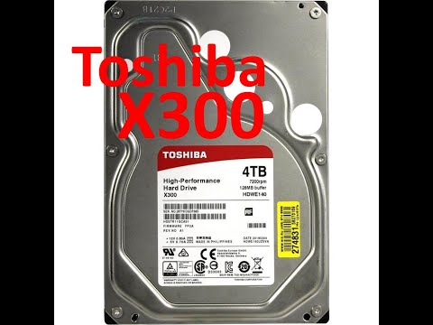 Toshiba 4TB X300 распаковка жесткого диска