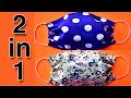 Face Mask Sewing Tutorial - How To Make A Face Mask With Filter Pocket - DIY 2 in 1 Face Mask