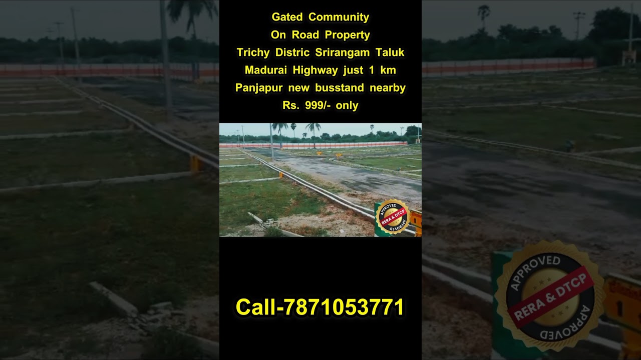 trichy madurai highway plots for sale onroad 