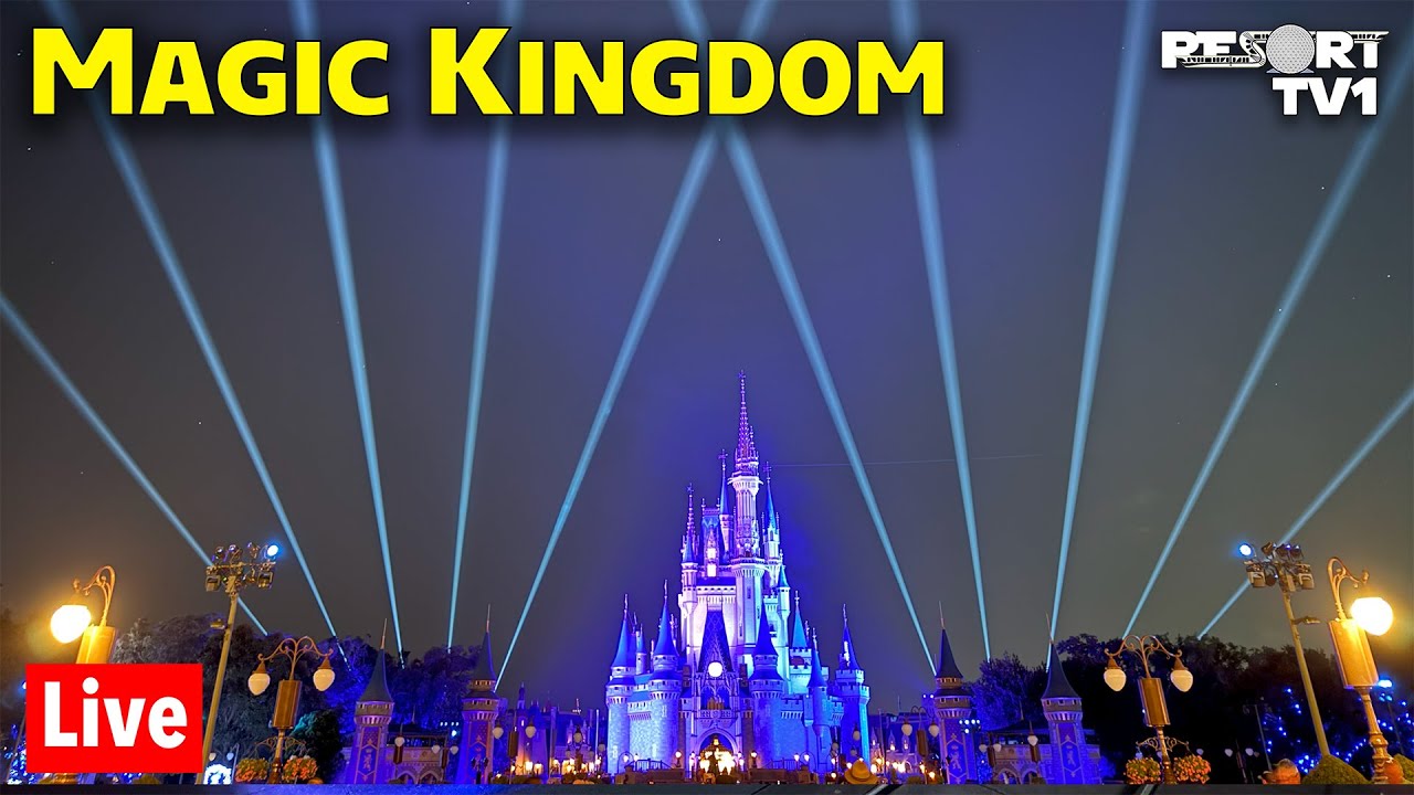 🔴Live: Saturday Evening at Magic Kingdom with Starlight & Happily Ever After - Walt Disney World