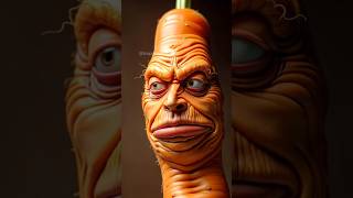 Bizzare Carrot Eating Itself🥕#asmr #mukbang #funny #food #viral #trendingnow #satisfying