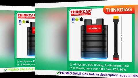 2025 THINKCAR New Thinkdiag ALL System Car Diagnostic Tools ECU Coding Active Test 16 Reset 1 Year F