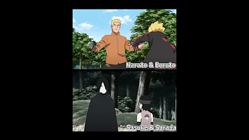 Sarada and Boruto:Who trains the most? #edit #naruto #short