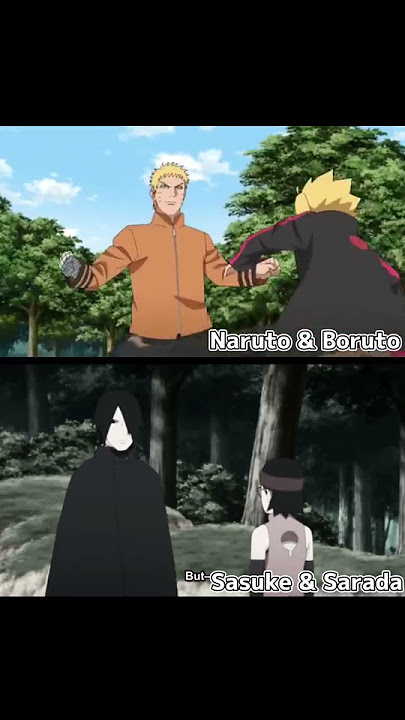 Sarada and Boruto:Who trains the most? #edit #naruto #short