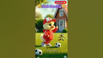 🦆Dancing Duck in Red Outfit 💃😅 || Funny Moments ll World Tales Ai #shorts #vikram #gamtng
