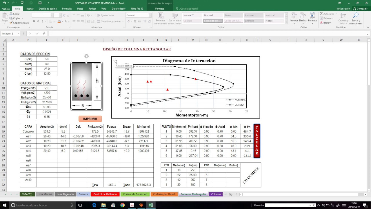 COLUMNA RECTANGULAR: Concreto Armado - YouTube
