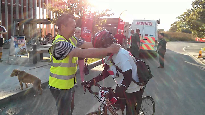 Hyun Kyung Kim completing the Oxford-Cambridge Bike Ride