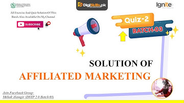 DSTP 2.0 Batch 03 Affiliated Marketing Quiz 2 Solution | affiliated marketing quiz 2