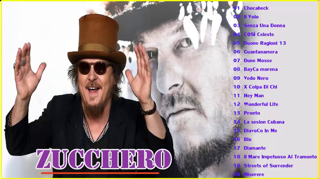 Le migliori canzoni di Zucchero ♥♥ Zucchero canzoni 2020 ♥♥ Zucchero
