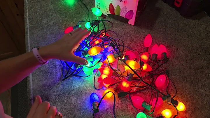 C9 LED Christmas Lights Outdoor | Amazon Review | Using on trees in the Yard