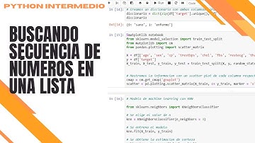 Ejercicios intermedios de Python: encontrando si una secuencia de números está en una lista