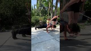 Push ups with my family #pushups #calisthenicsworkout #calisthenics #workout #bodyweight