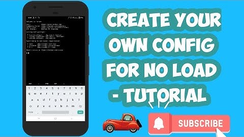 CREATE GLOBE NO LOAD CONFIG - TUTORIAL