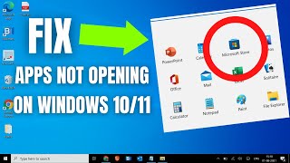 how to fix windows 10 apps not opening | fix all apps problems on windows 11/10