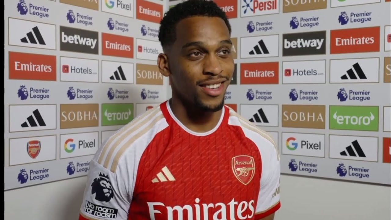 Jurrien Timber Post Match Interview | Arsenal 2-1 Everton