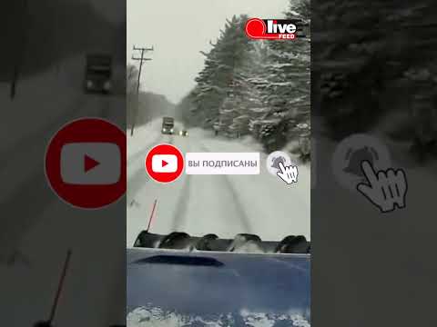 ОПАСНЫЙ ОБГОН #shorts #авто #машина #фура #дорога #зима #снег #втренде #тренды #сша #америка #влог