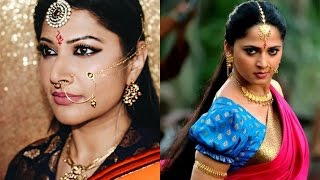 DEVASENA (ANUSHKA SHETTY) BAAHUBALI 2 MAKEUP TUTORIAL | (INDIAN CELEBRITY MAKEUP) | SHWETA VJ screenshot 4