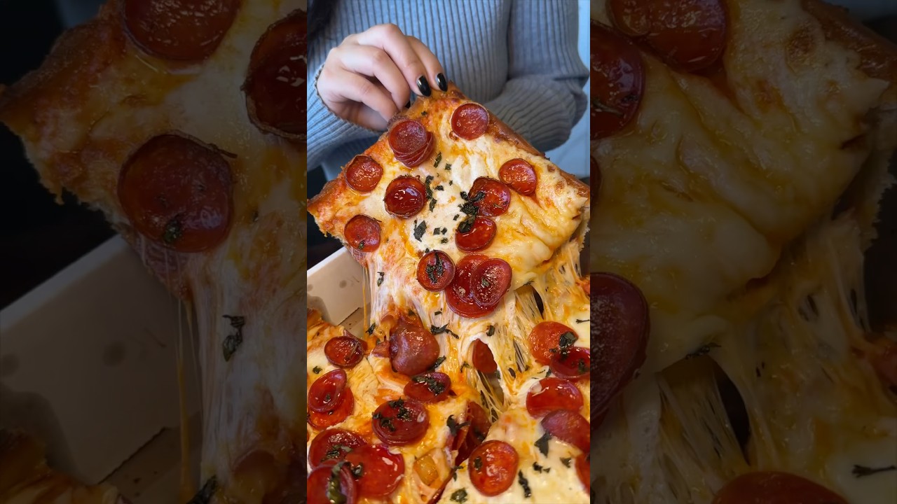 ALL OUT with INSANE PIZZA and SANDWICHES at Carmelina’s in Amityville, NY! 🍕🔥 #DEVOURPOWER