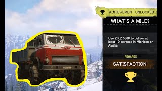How to do 'What's a Mile' achievement after doing all tasks/contracts already | SnowRunner How to do 'What's a Mile' achievement after doing all tasks/contracts already | SnowRunner