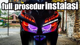 pasang projector toyota vrz di honda VARIO 2018 || chudax bikers shop || alis vario