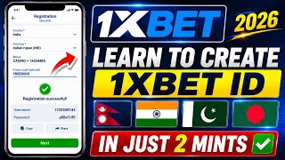 🔥 1XBET ID Banane Ka Tarika | How to Create 1XBET ID (2026)