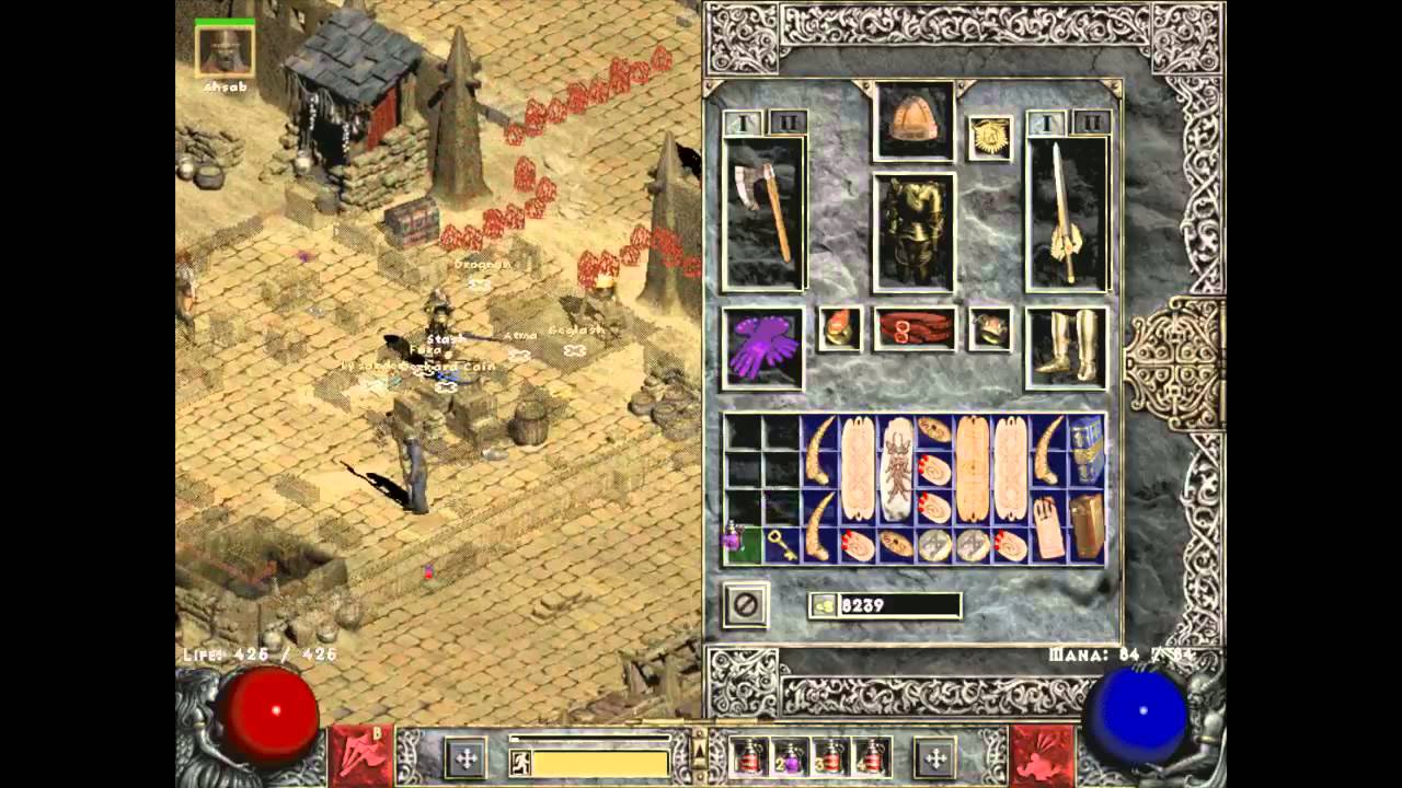 Diablo II lord of destruction titan frenzy barb p8 hc no rerun part 26 ...