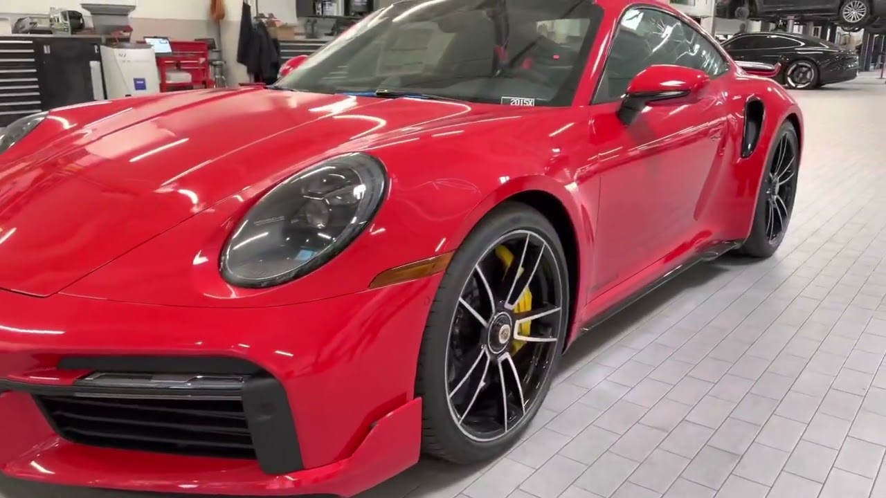Delivery of my 2022 Porsche Turbo S 992 Guards Red