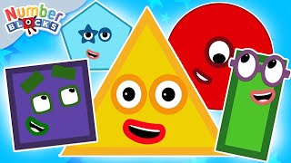 Explorer les Formes! Compilation pour enfants | Apprenez à compter 123 | Numberblocks français