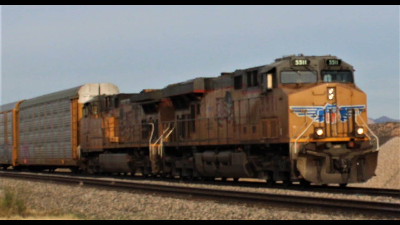 Union Pacific WB Automotive Racks (empty) Benson,AZ.