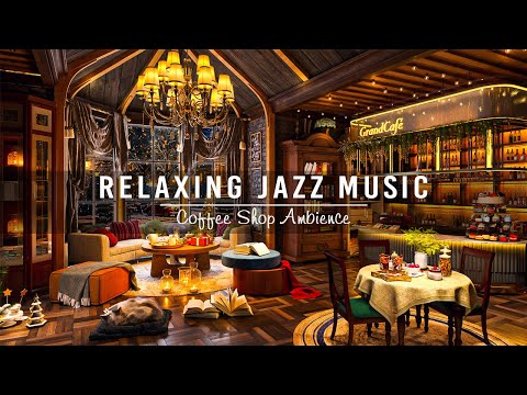 Soothing Jazz Instrumental Music for Study, Work ☕ Relaxing Jazz Music at Cozy Coffee Shop Ambience