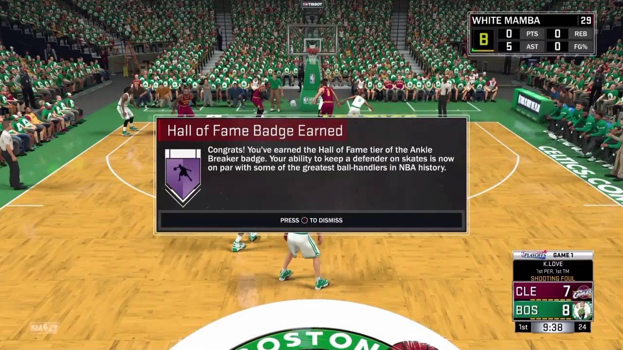 NBA 2K17 HALL OF FAME ANKLE BREAKER BADGE TUTORIAL! How to