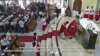 Video thumbnail of "PS 322 Saudara Mari Semua  #lagumisa #gerejakatolik #paduansuara #hymn #gereja #pujisyukur"