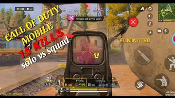 Solo vs squad  || codm game play 15 kills|| #codmobile #callofduty #codmbr #codm