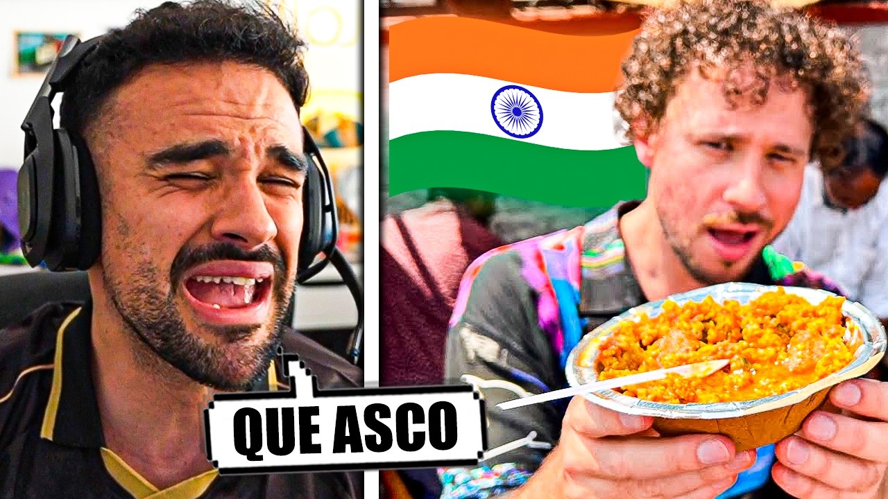 ILLOJUAN REACCIONA a la POCO HIGIÉNICA COMIDA CALLEJERA de INDIA y APUESTAS en la VELADA