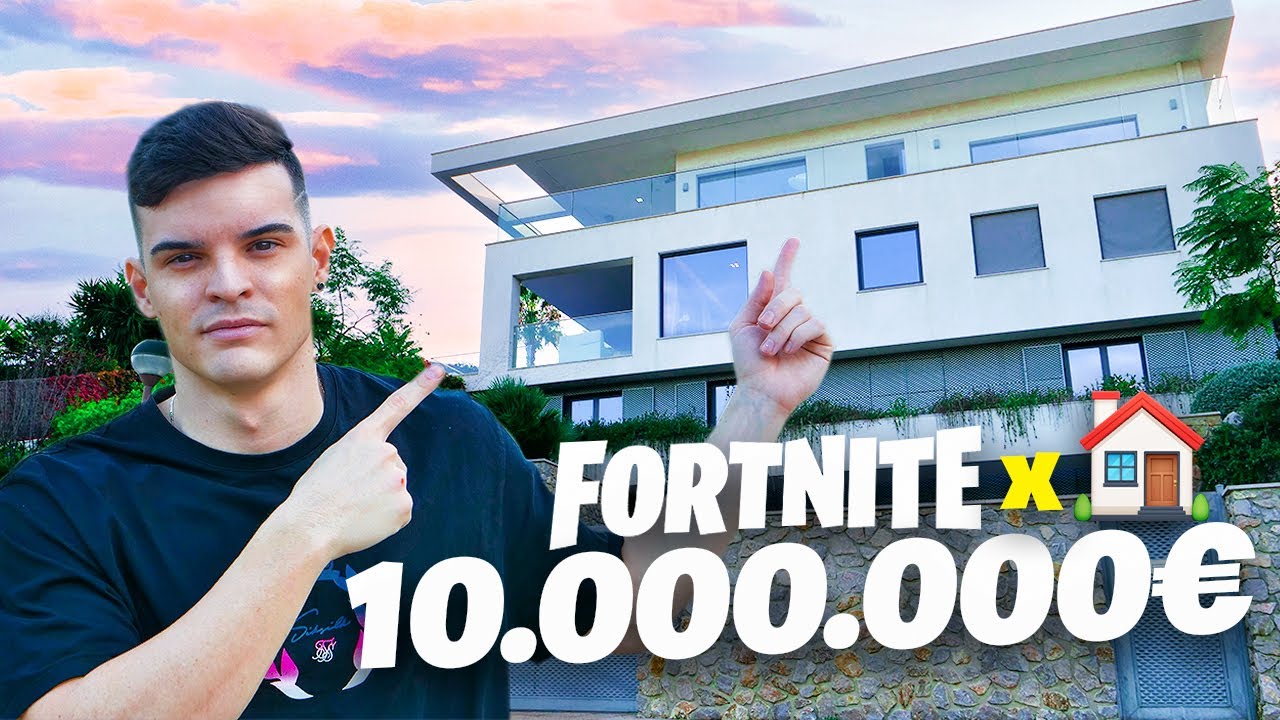 MI NUEVA MANSION con YOUTUBERS (+10.000.000€) 🏠  *FORTNITE HOUSE*
