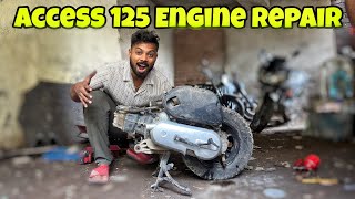 Access 125 Bs6 Model Full Engine Repair | Vibration and Engine Sound Solved!!!